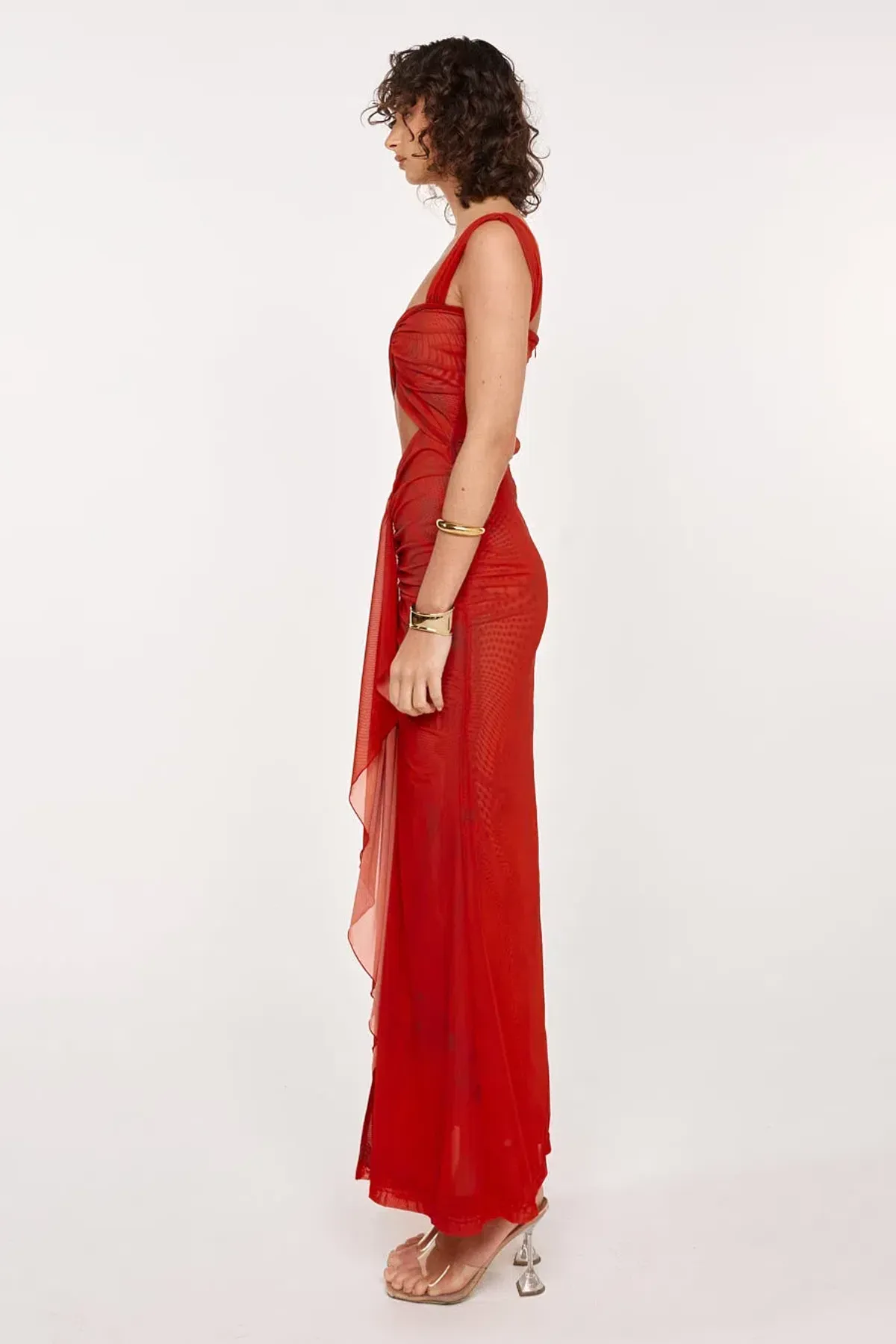 She is OLLÁ Imogen Maxi in Cherry Red Size 6 - Image 7