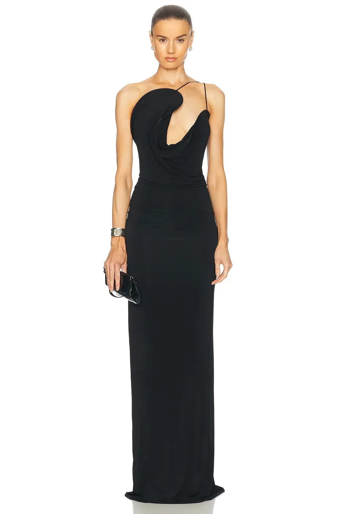 Christopher Esber Wave Coil Maxi Dress Black Size 8 - Image 1
