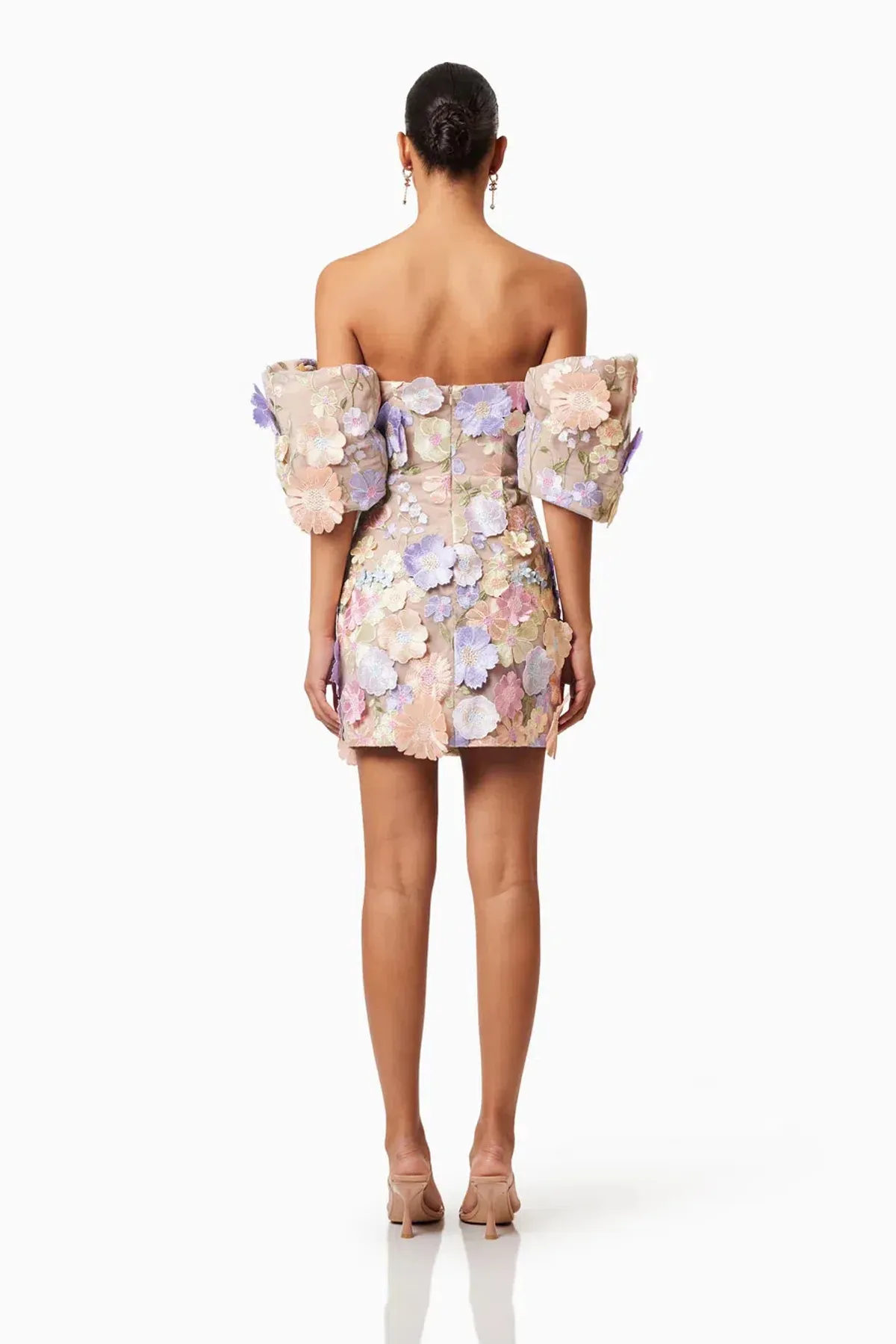 Elliat Perry Embellished Mini Dress in Purple Size L / AU 12 - Image 7