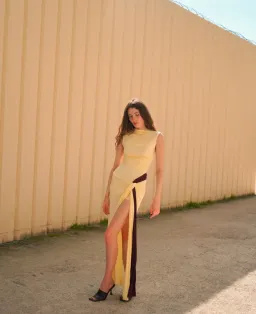 Bec & Bridge Greta Twist Maxi Dress Yellow Size AU 8 for rent on The Volte - image 6