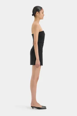 Sir The Label Leonardo Pleated Mini Black Dress Size 12 for rent on The Volte - image 4