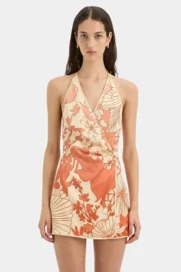 SIR THE LABEL Como Twist Mini Dress in Paradiso Print Size 4 for rent on The Volte - image 3