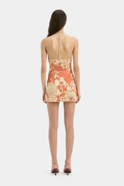 SIR THE LABEL Como Twist Mini Dress in Paradiso Print Size 4 for rent on The Volte - image 4