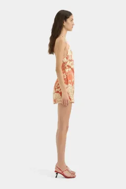 SIR THE LABEL Como Twist Mini Dress in Paradiso Print Size 4 for rent on The Volte - image 5
