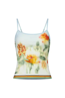 With Harper Lu Camisole Size M/AU 10 and Midi Skirt Size L /AU 12 in Mesh Baby Blue Set for rent on The Volte - image 4