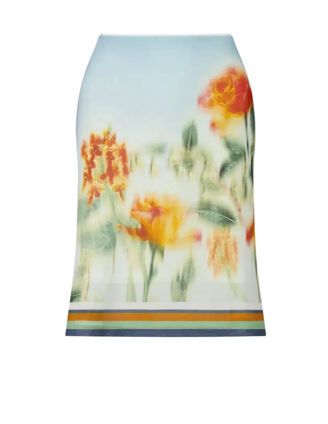 With Harper Lu Camisole Size M/AU 10 and Midi Skirt Size L /AU 12 in Mesh Baby Blue Set for rent on The Volte - main image