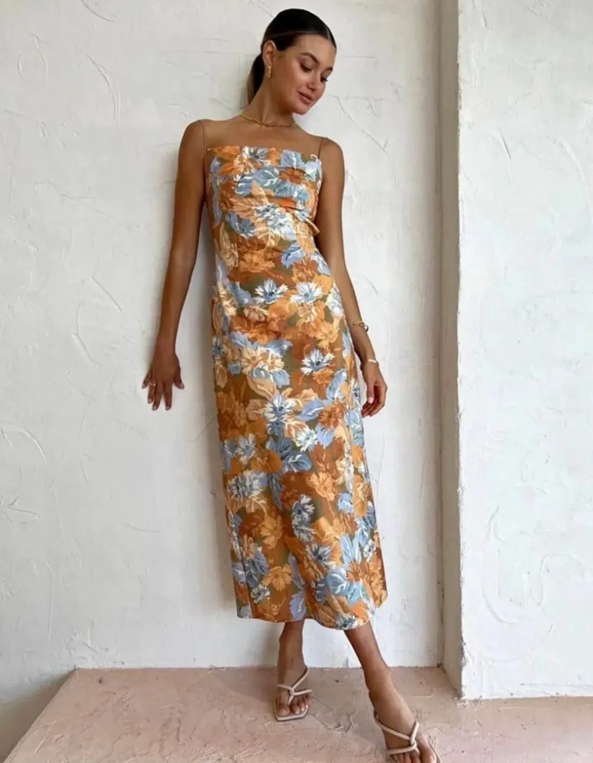 TOJHA Poppy Dress Midi Floral Size AU 14 - Image 3