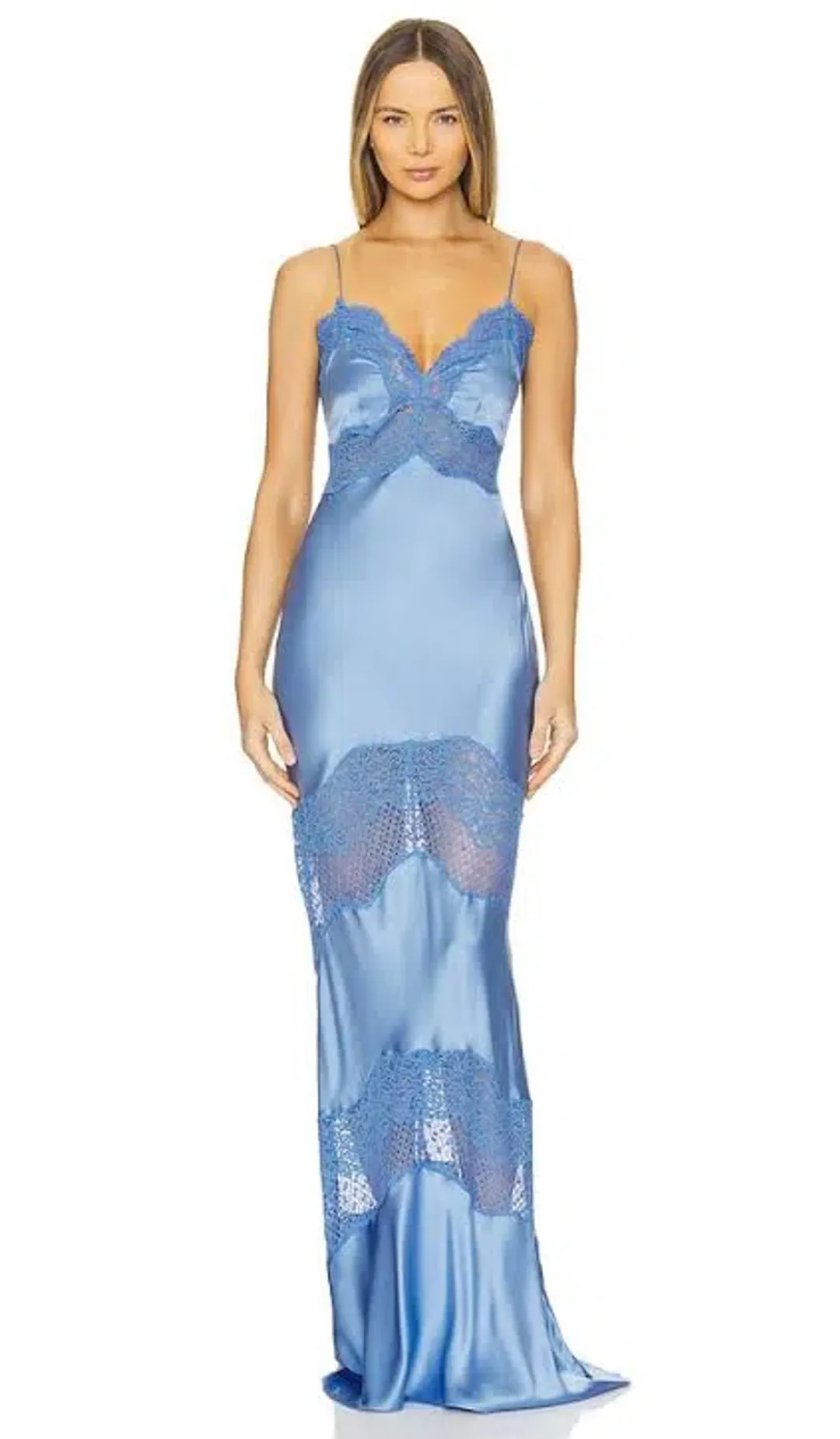 Rebecca Vallance Larisa Maxi Dress Blue Size XS / AU 6 for rent on The Volte - main image