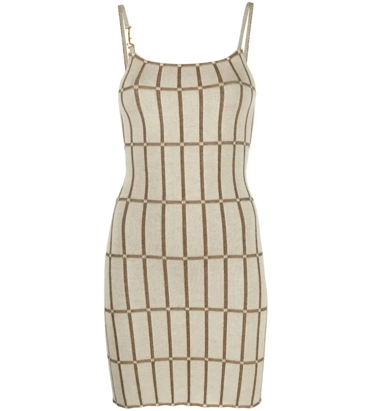 Jacquemus La Robe Maille Malha Mini Dress Beige Size 36/AU 8 - Image 6