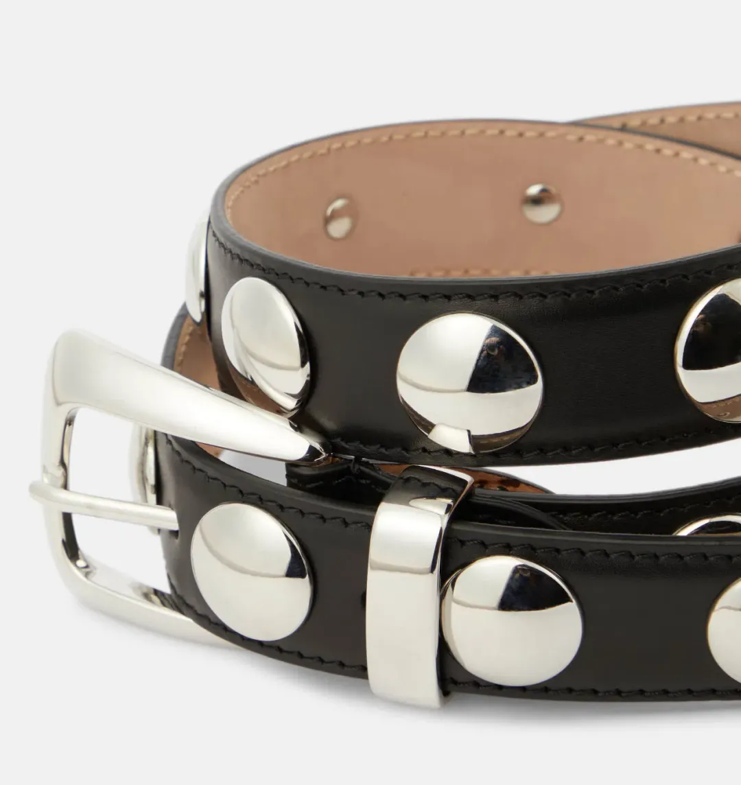Khaite Benny Belt Studded Black Size 90cm for rent on The Volte - main image
