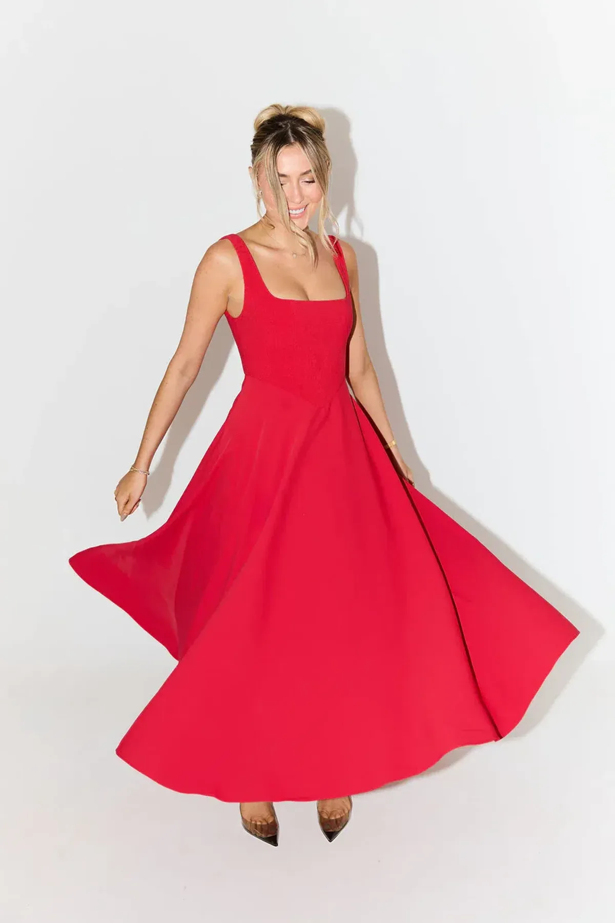 Odd Muse The Ultimate Muse Midi Dress Red Size AU 6 - Image 2