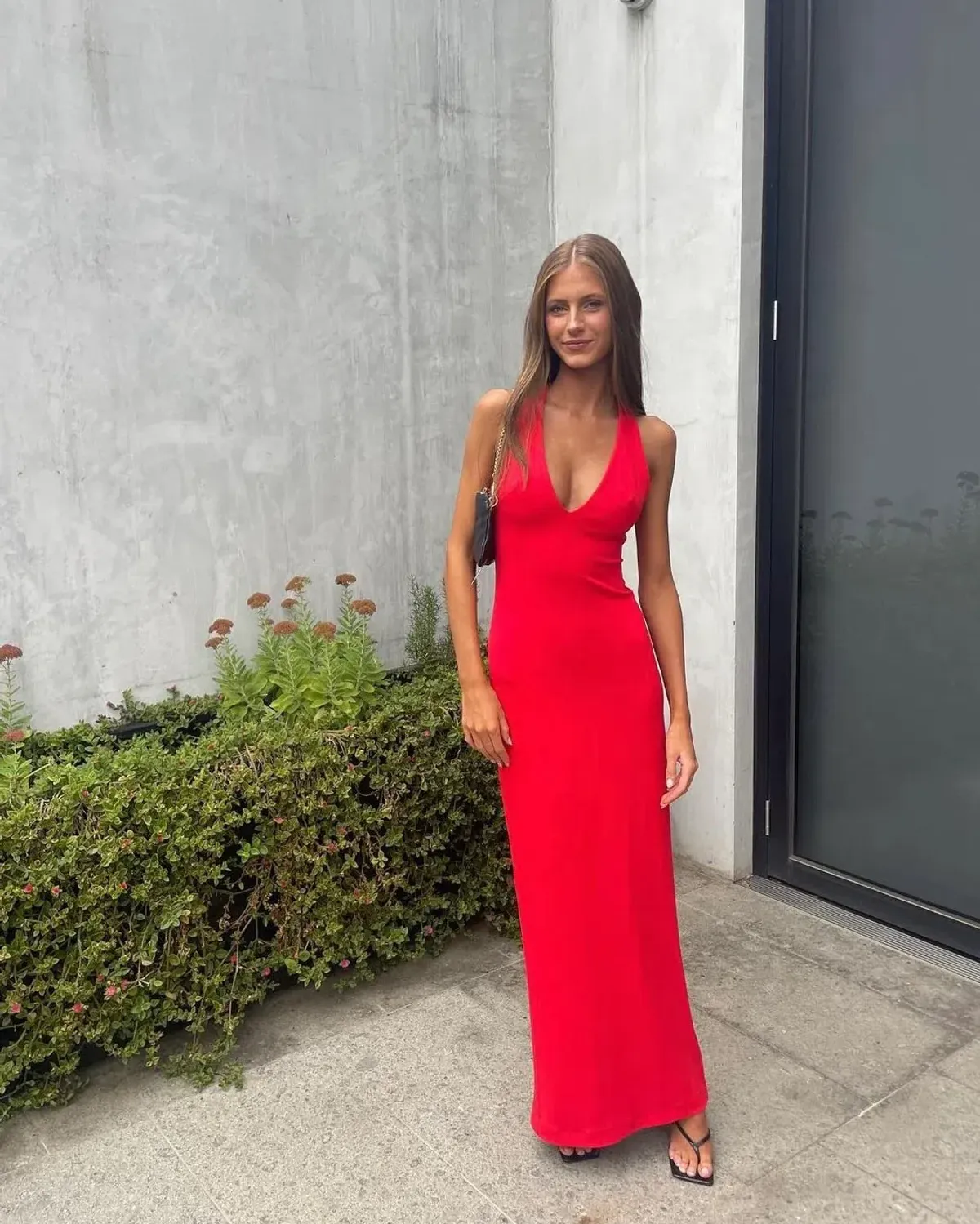 Effie Kats Eiza Gown in Cherry Red Size XS/AU 6 - Image 1