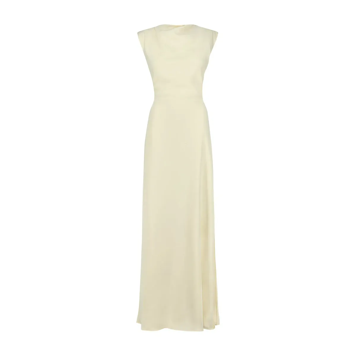 Odd Muse The Ultimate Muse Drape Back Maxi Dress Buttercream Size M/AU 10 - Image 5