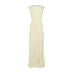 Odd Muse The Ultimate Muse Drape Back Maxi Dress Buttercream Size M/AU 10 for rent on The Volte - image 5