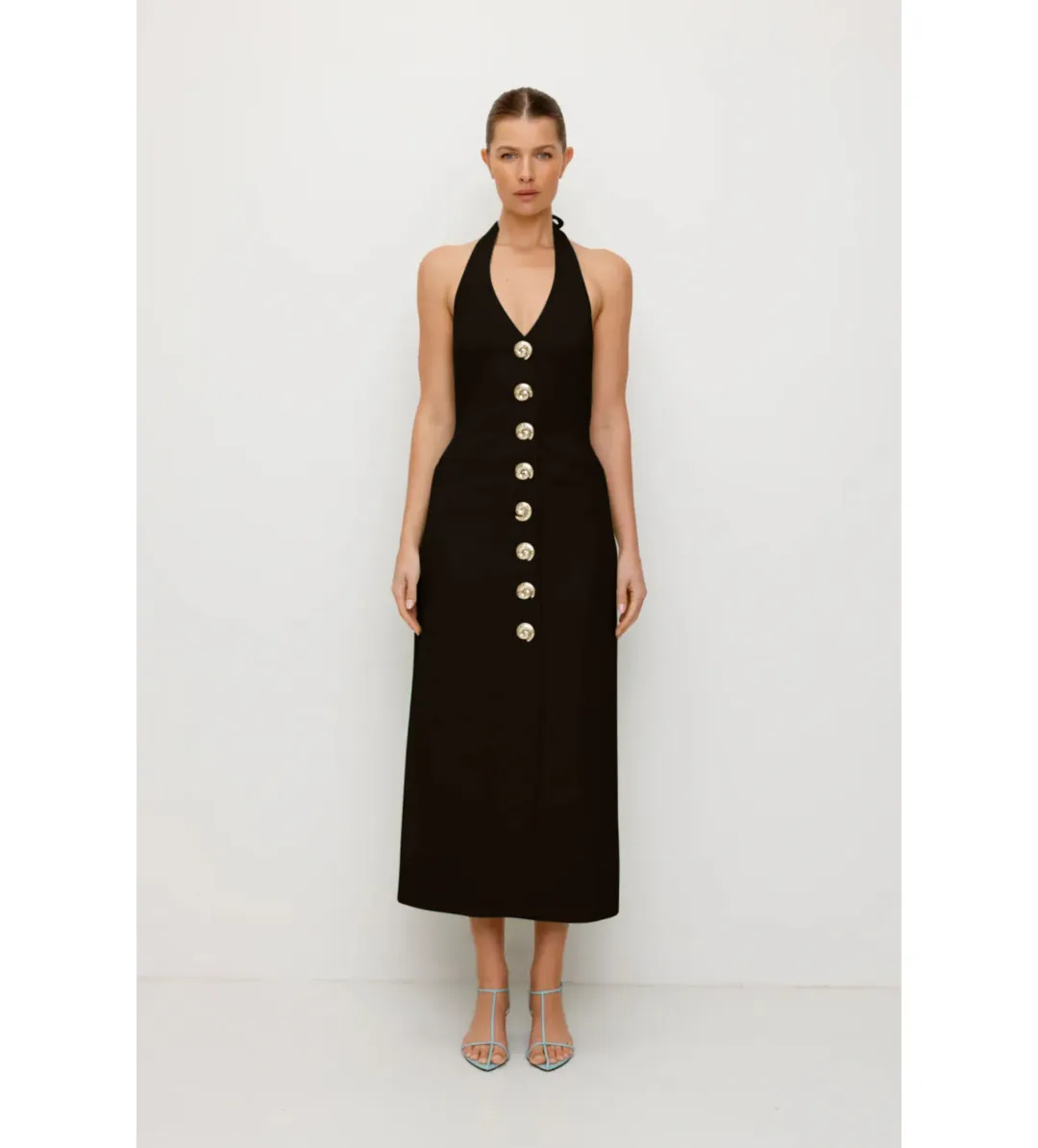 Wolf Gang Irida Maxi Dress Black Size 14 for rent on The Volte - main image