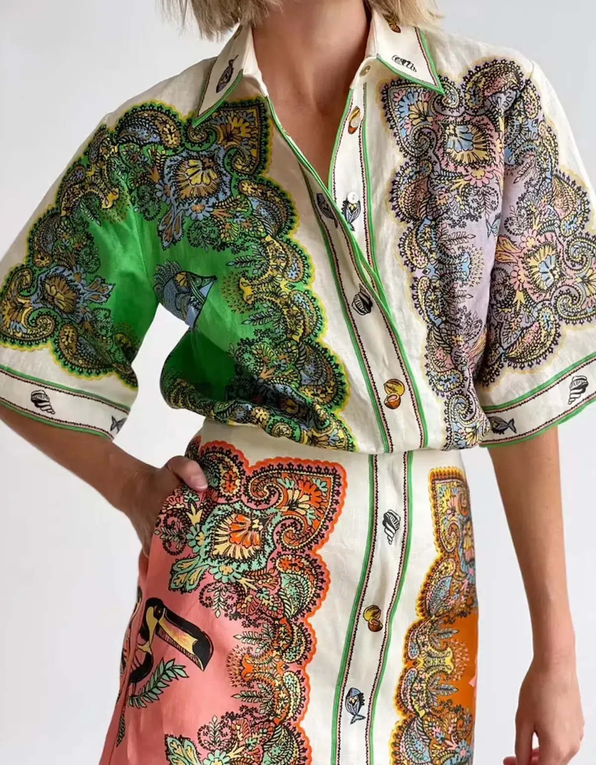 Alémais Trippy Troppo Mini Dress Print Size 12 - Image 3