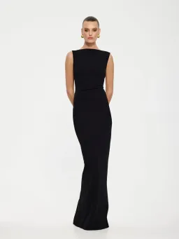 Effie Kats Verona Maxi Gown in Black AU 8 for rent on The Volte - image 1