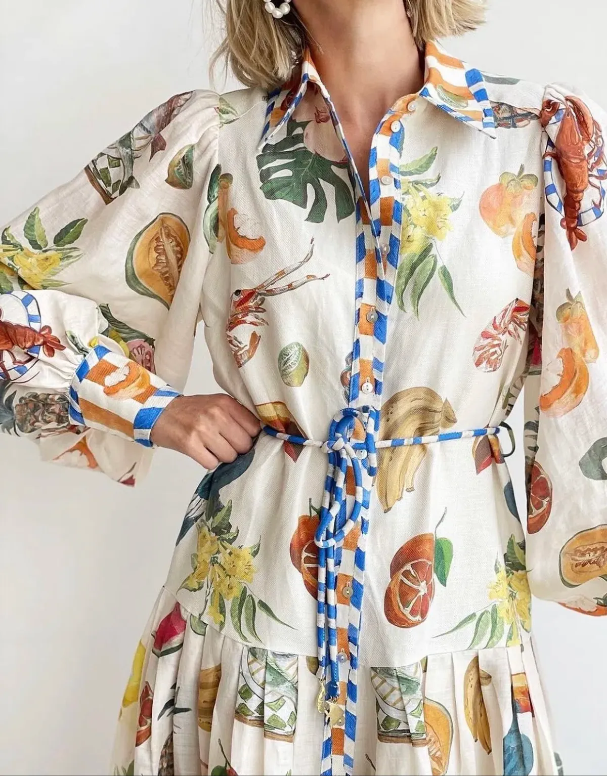 Alemais Theo ShirtDress Multi Size 10 - Image 4