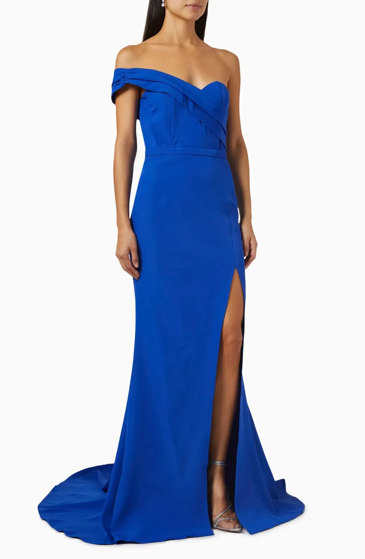 Elle Zeitoune Ladonna Evening Gown Blue Size 6 - Image 4