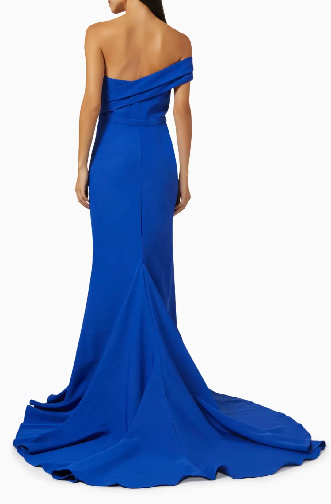 Elle Zeitoune Ladonna Evening Gown Blue Size 6 for rent on The Volte - main image