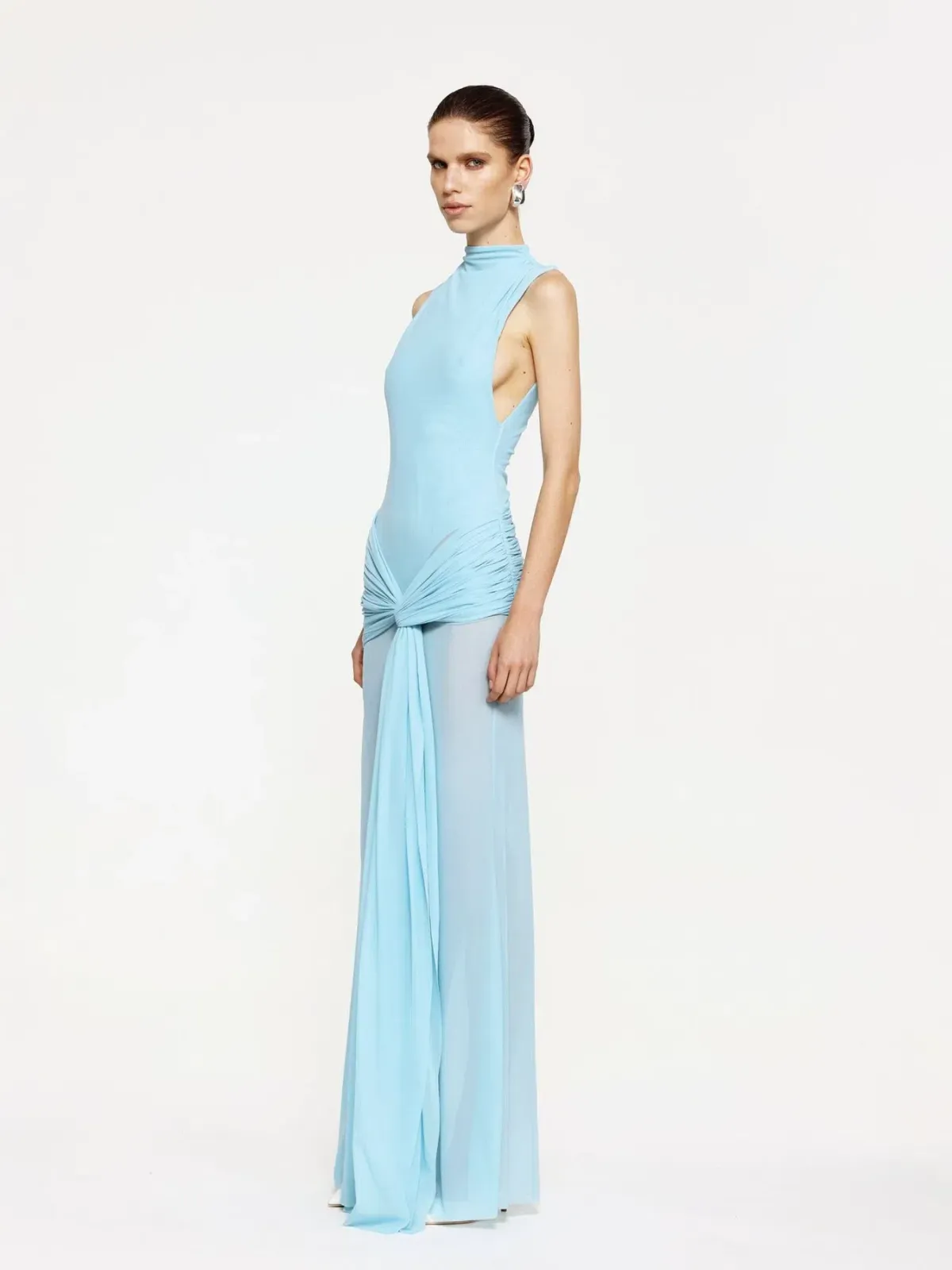 Effie Kats Roza Maxi Dress Blue Size 8 - Image 2
