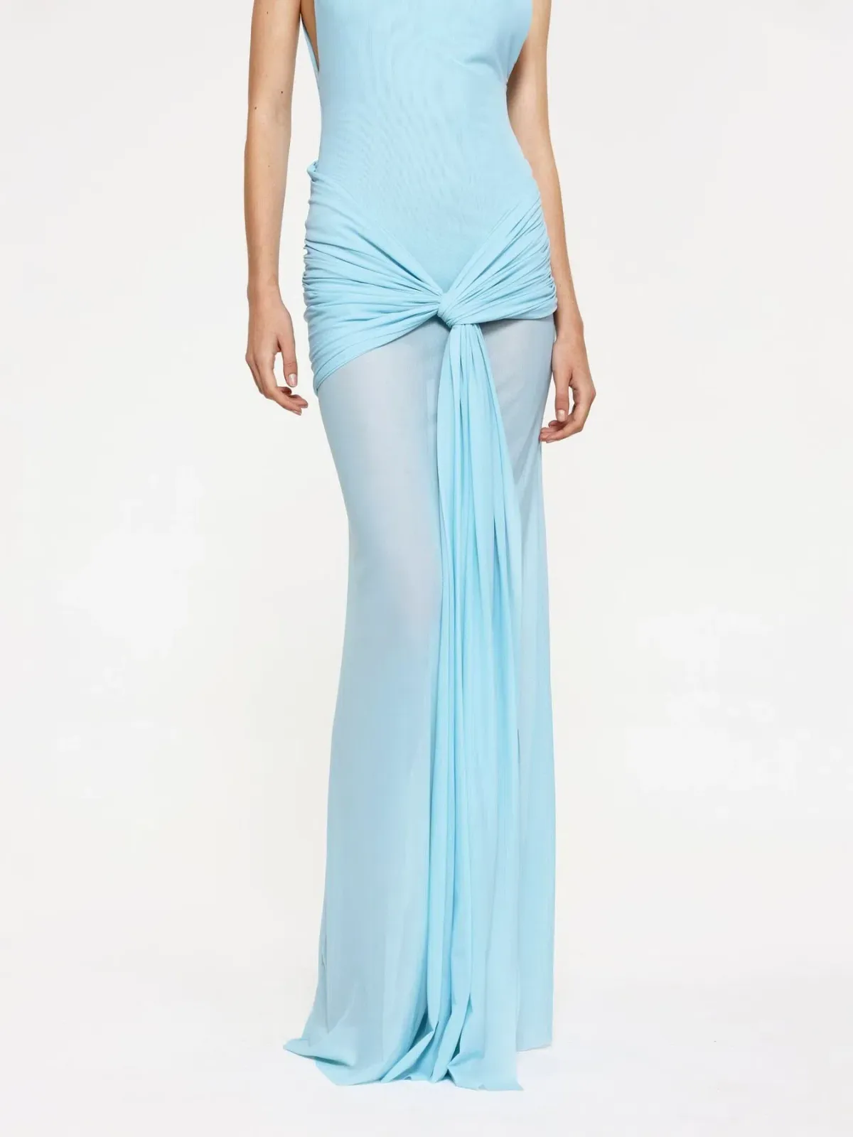 Effie Kats Roza Maxi Dress Blue Size 8 - Image 3