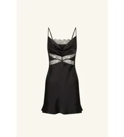 Shona Joy Leticia Silk Cowl Neck Lace Mini Dress Size 10 for rent on The Volte - image 5