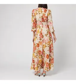 Zimmerman Bonita Linen Dress Lemon Floral Size 2 / AU 12 for rent on The Volte - image 3