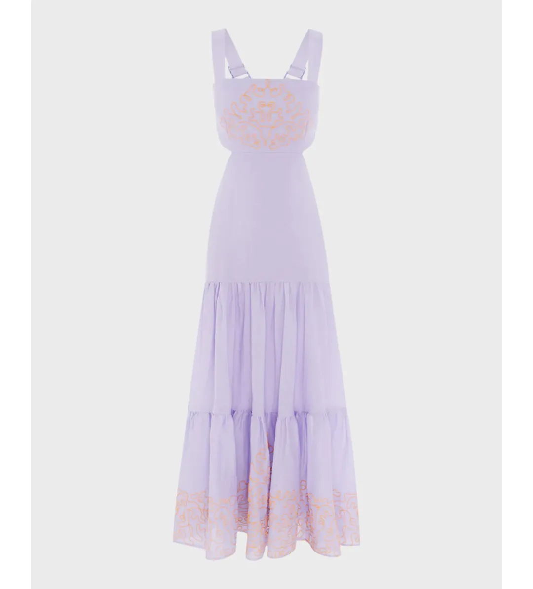 Alemais Maggie Cutout Midi Dress Purple Size 8 for rent on The Volte - main image