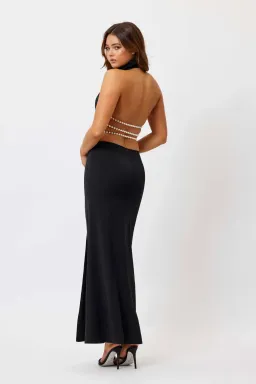 Bianca and Bridgett Sara Pearl Dress Black Size 16 for rent on The Volte - image 2