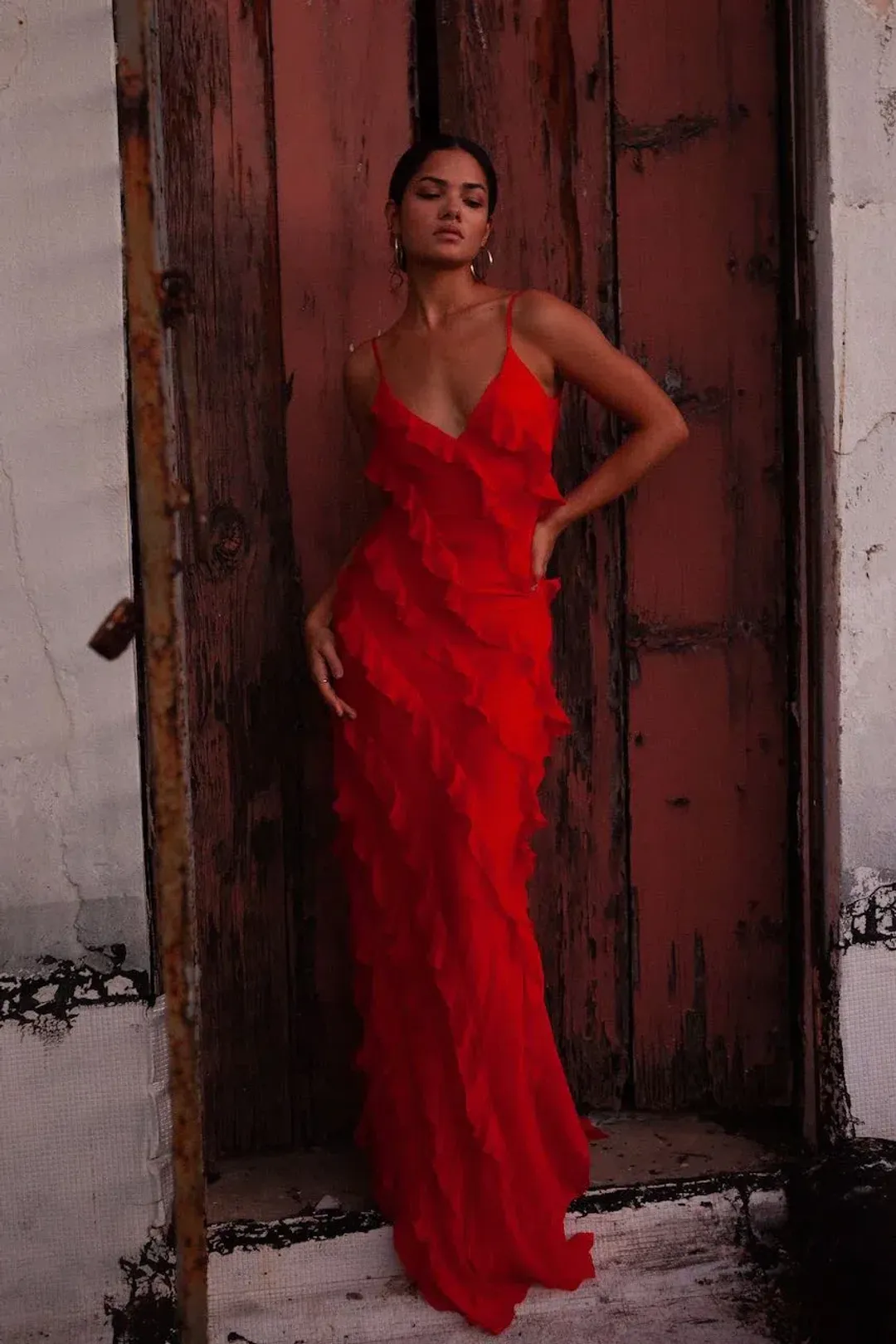 Rat & Boa Cecelia Dress Red Size 4 for rent on The Volte - main image