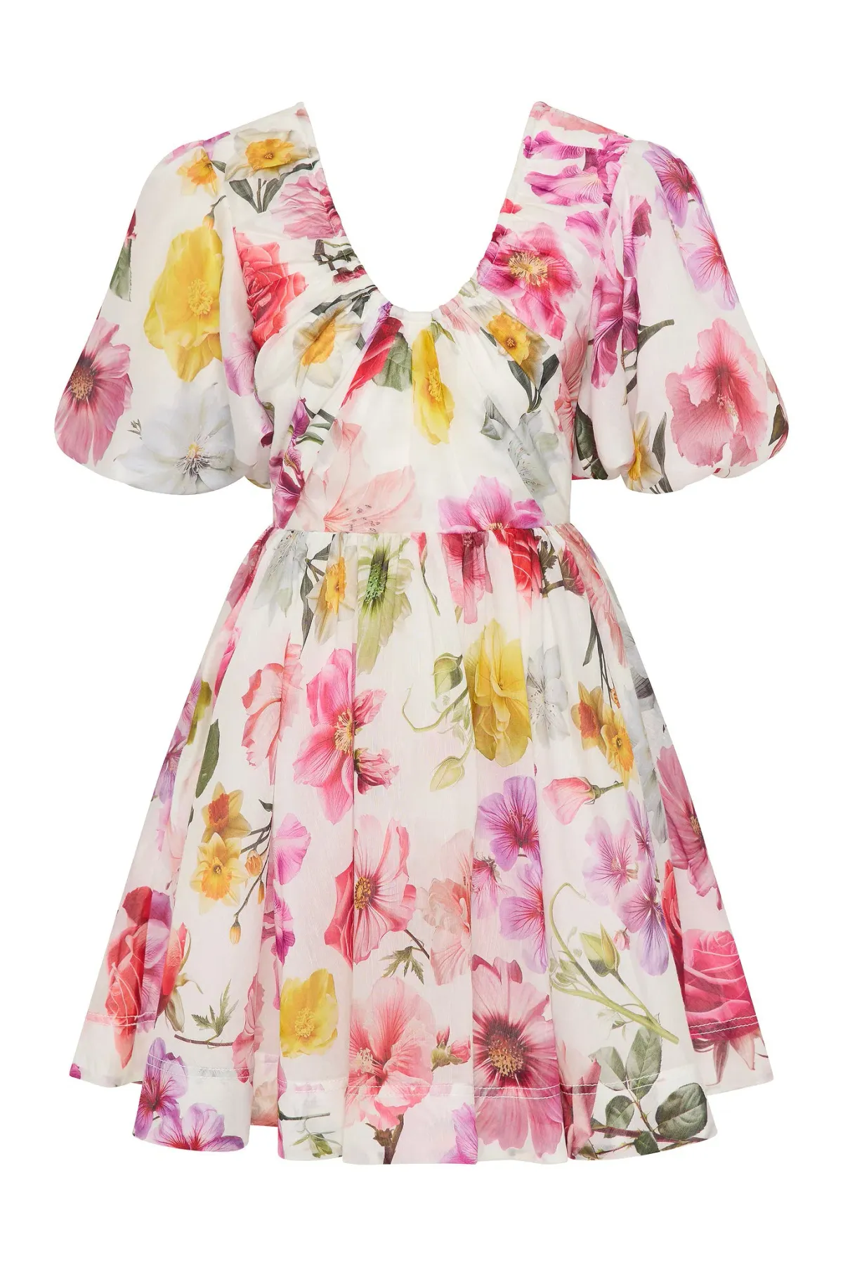 Aje Fleur Mini Dress Collage Floral Size AU 12 - Image 4