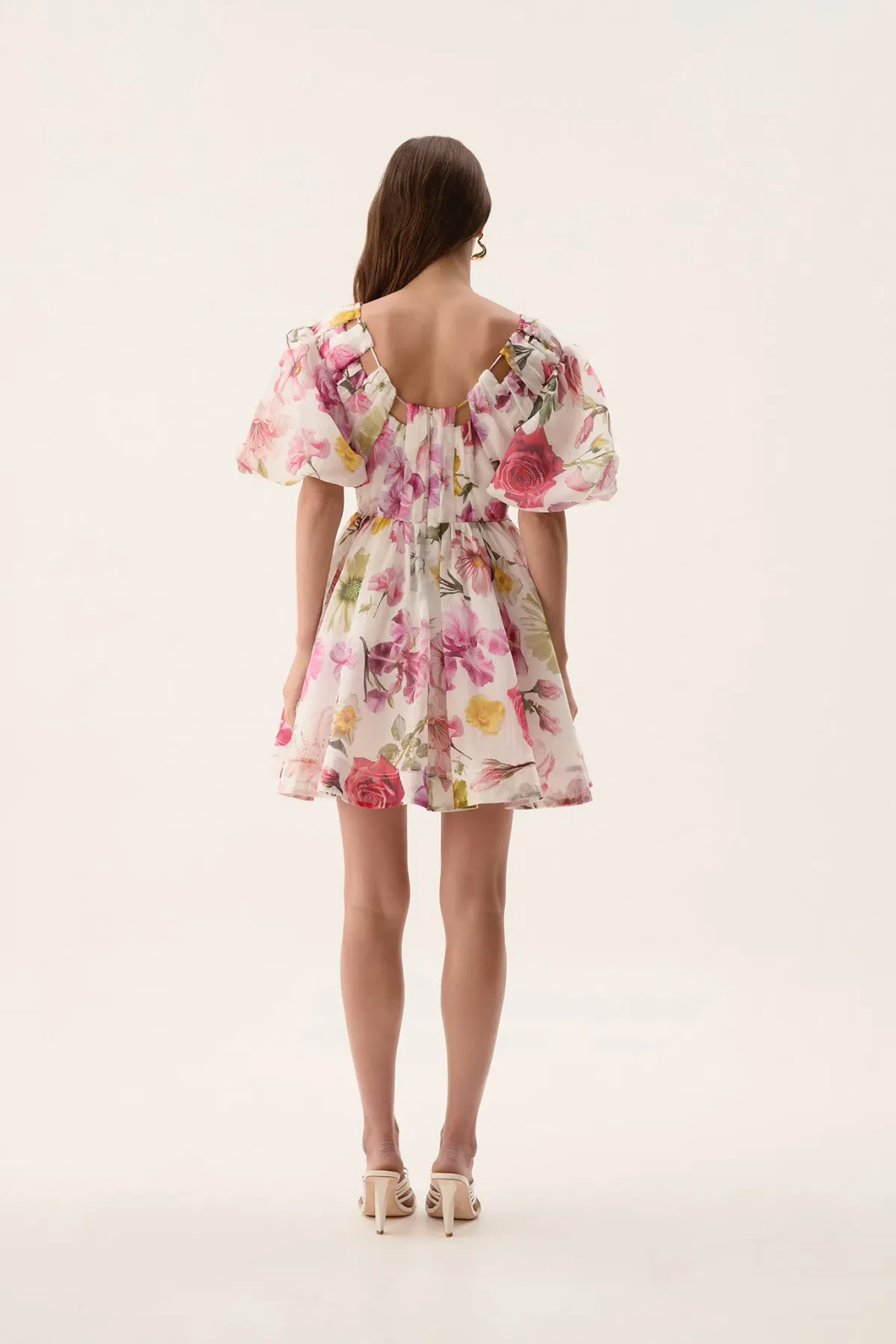 Aje Fleur Mini Dress Collage Floral Size AU 12 - Image 3