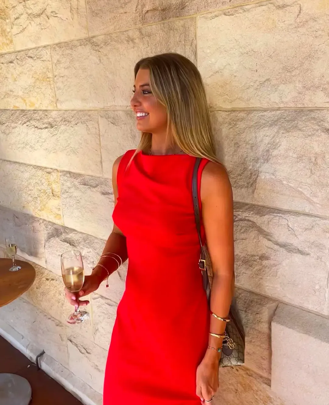 Effie Kats Verona Gown Red Size AU 6 for rent on The Volte - main image