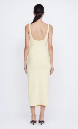 Bec & Bridge Karina Tuck Midi Dress Butter Yellow Size 6 for rent on The Volte - image 2