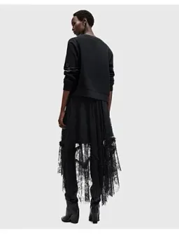 Allsaints Josie Lace Skirt Black Size 10 for rent on The Volte - image 3