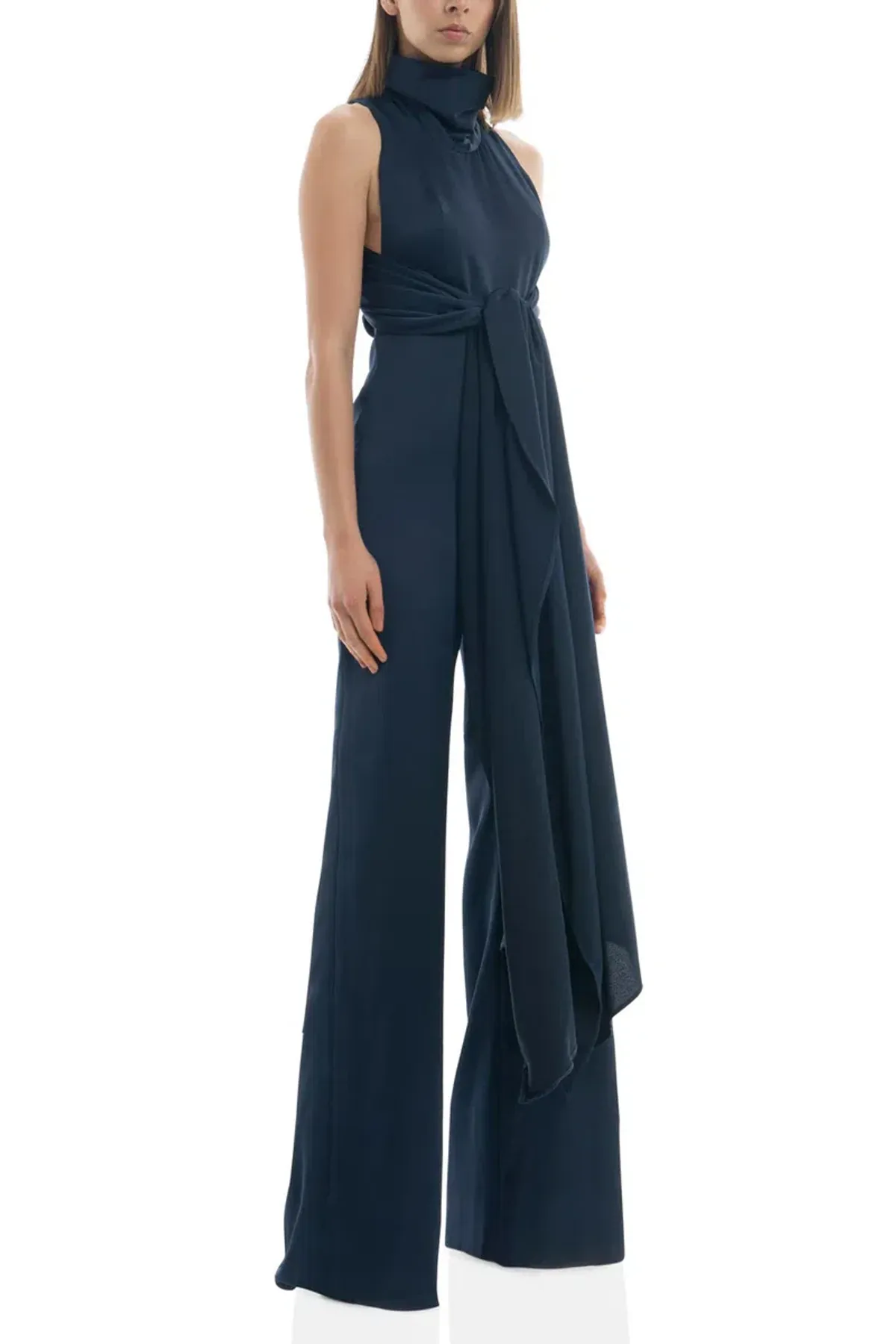 MISHA Alexa Pantsuit Navy Size 8 for rent on The Volte - main image