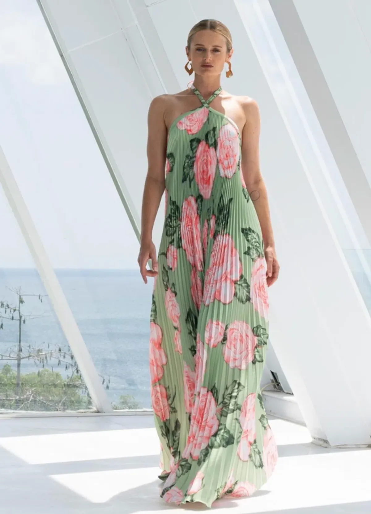 L'Idee Deesse Gown Fleur Rose Size AU 10 for rent on The Volte - main image