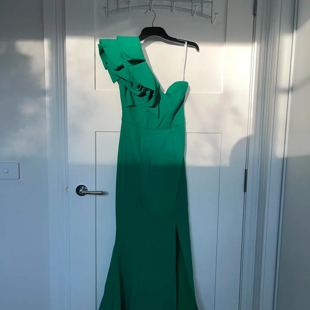 Sheike High Society Gown Green Size 14 for rent on The Volte - main image