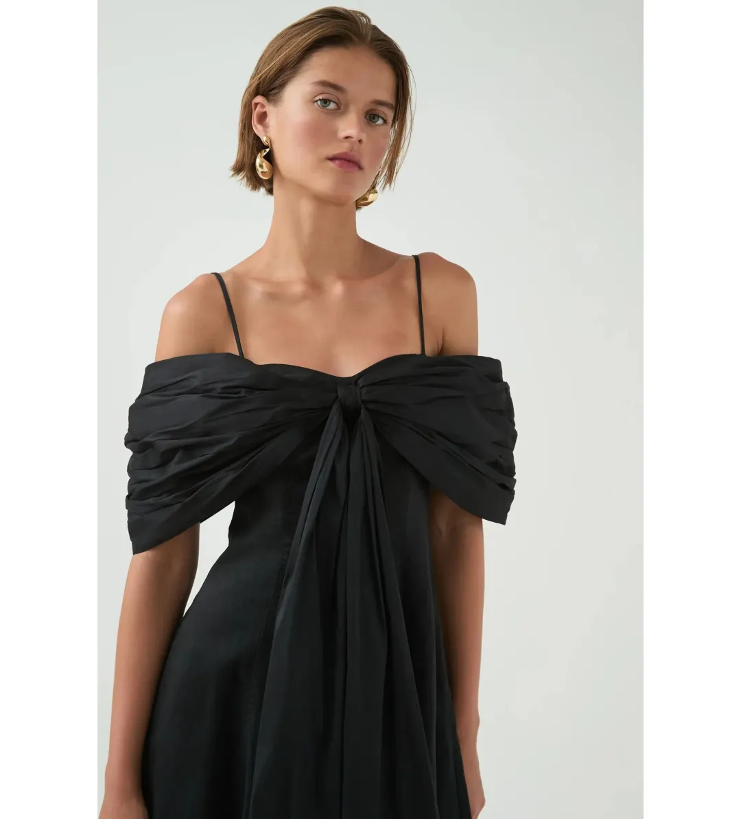 Aje Scarlett Gown Black Size AU 16 for rent on The Volte - main image