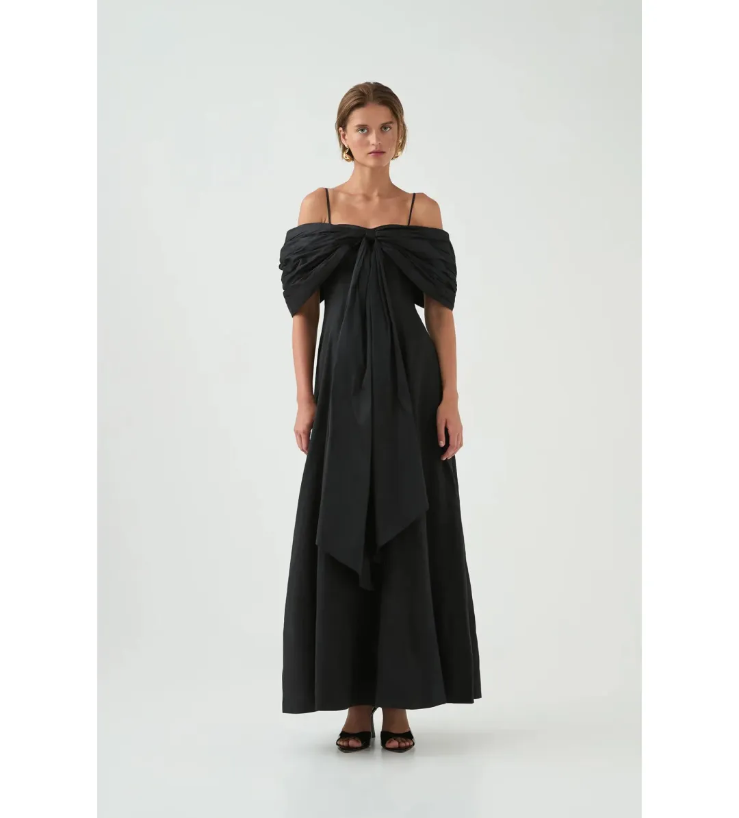 Aje Scarlett Gown Black Size AU 16 for rent on The Volte - main image