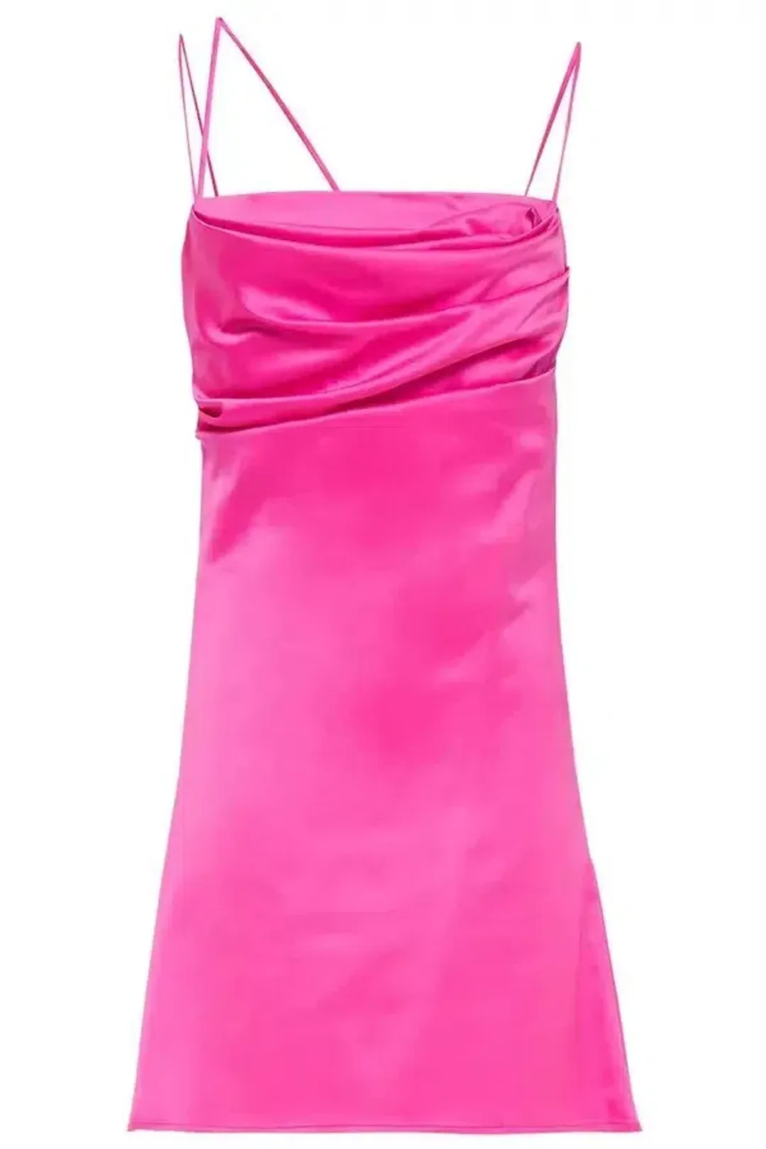 De La Vali Women's Frisco Silk Satin Dress Bright Pink Size 8 for rent on The Volte - main image