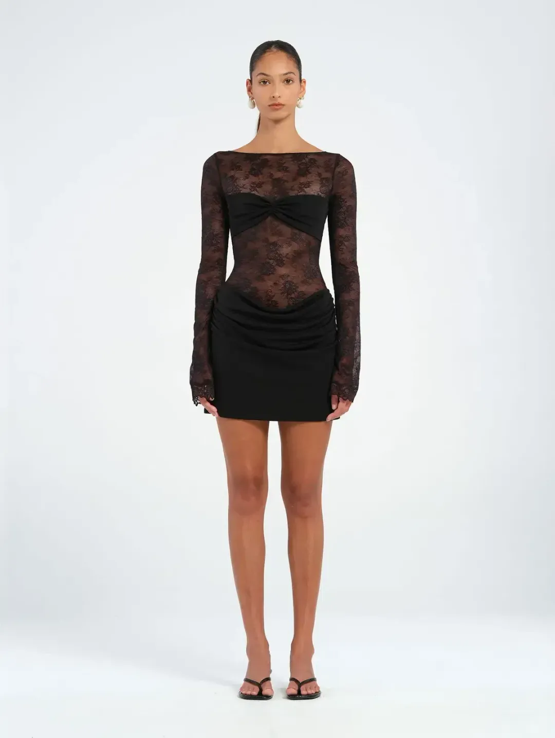 Benni Oskar Mini Dress Black Size 6 for rent on The Volte - main image