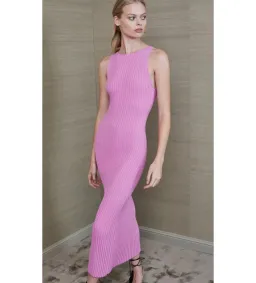 Bec & Bridge White Water Midi Dress Bubble Gum Pink Size 10 for rent on The Volte - image 2