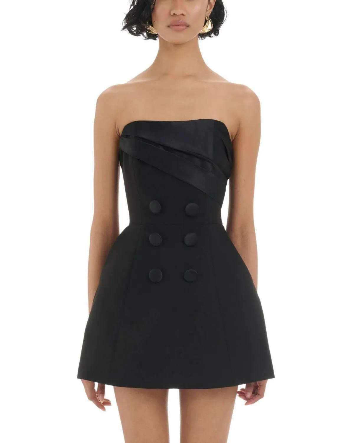 Eliya The Label North Mini Dress Black Size 6 - Image 3