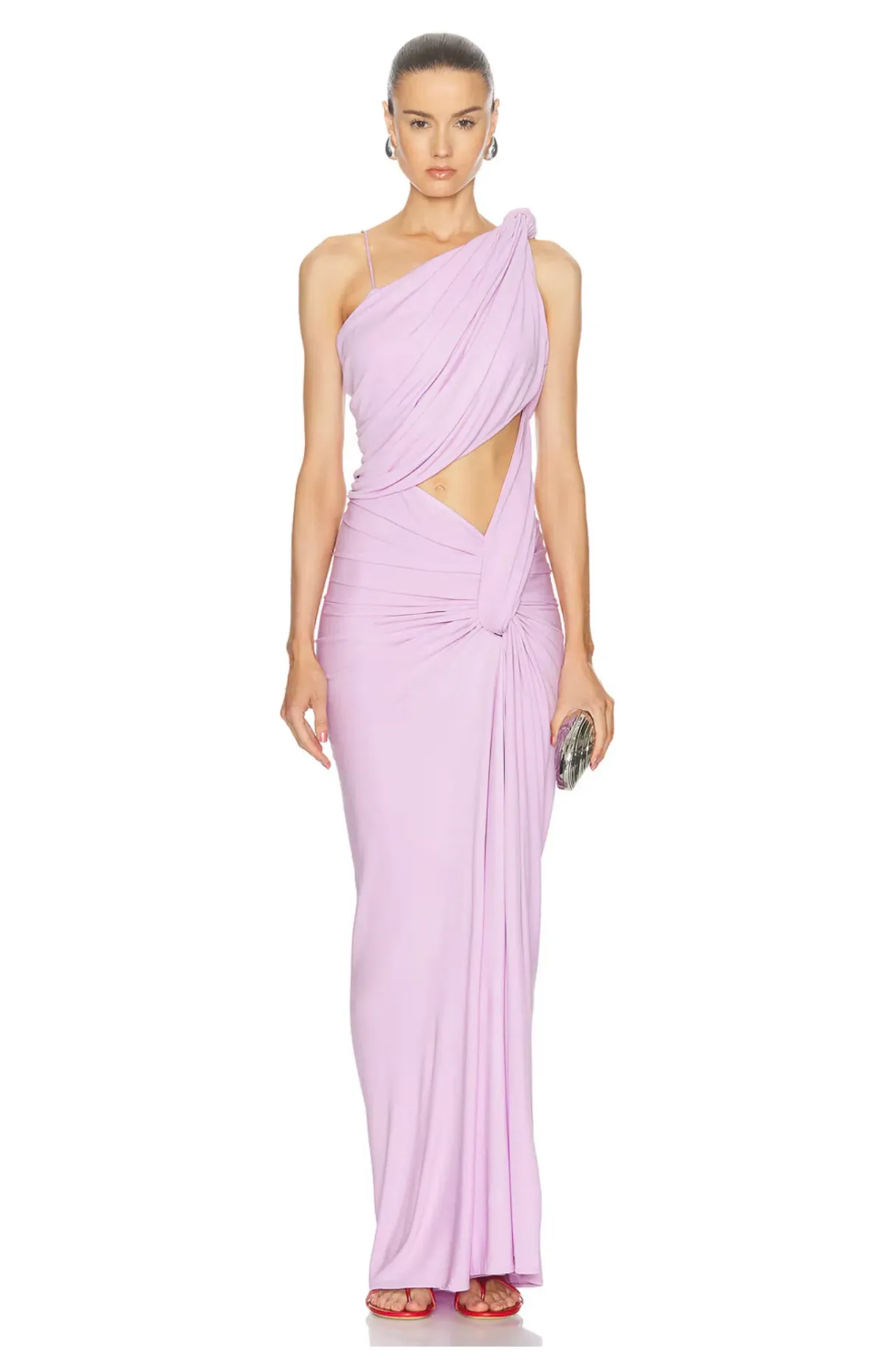 Christopher Esber Twisted Lever Maxi Dress Pink Size 8 - Image 1