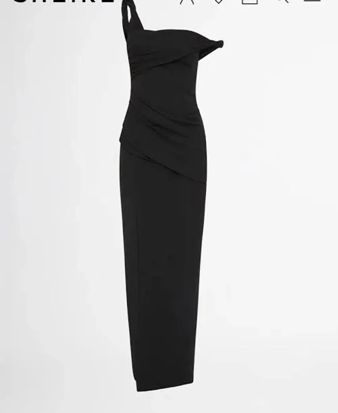 Sheike Reflections Gown Black Size14 for rent on The Volte - main image