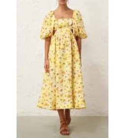 Zimmermann Lightburst Cut Out Midi Dress Size 1/AU 10 for rent on The Volte - image 1