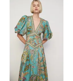 Alemais Franca Midi Dress Size AU 10 for rent on The Volte - image 2