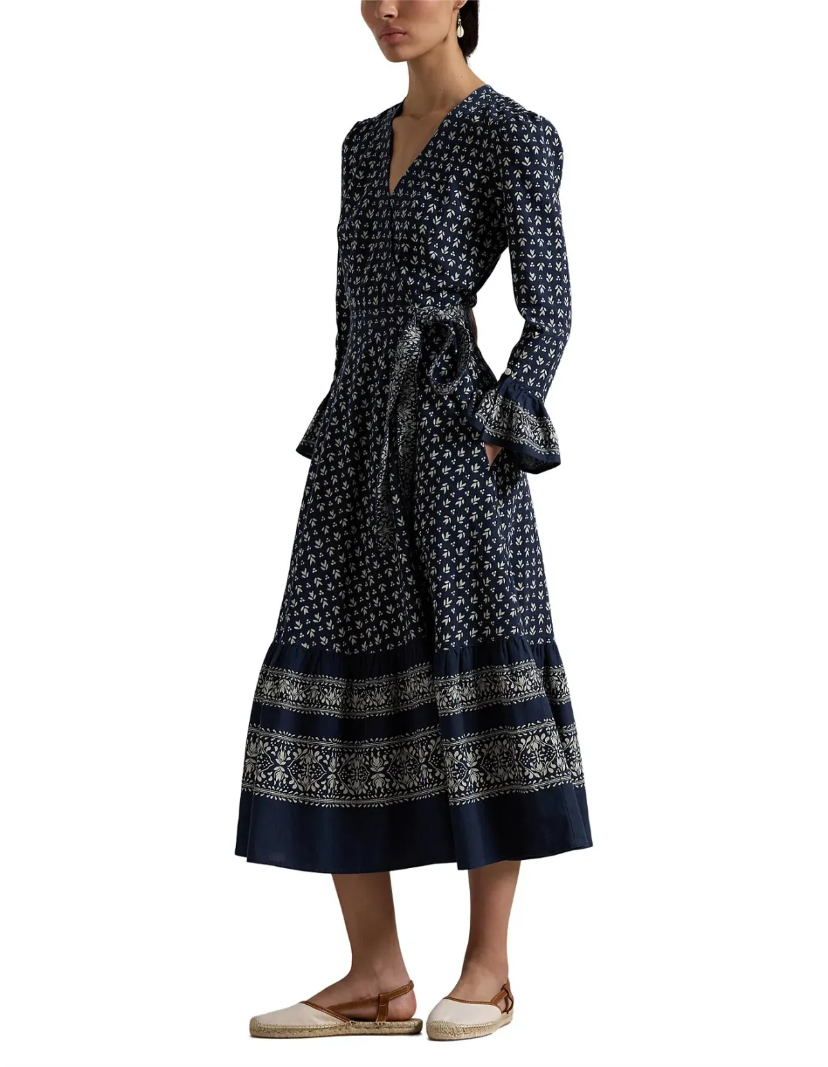 Polo Ralph Lauren Floral Print Wrap Dress Size AU 4 - Image 1